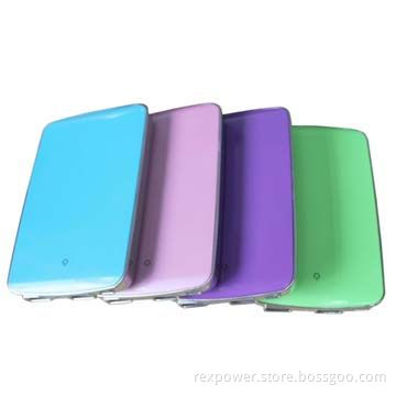 Power Bank with Capacity of 7,600mAh (Li-Pol), DC 5.0V 1A Input and DC 5.0V 2.1A Output